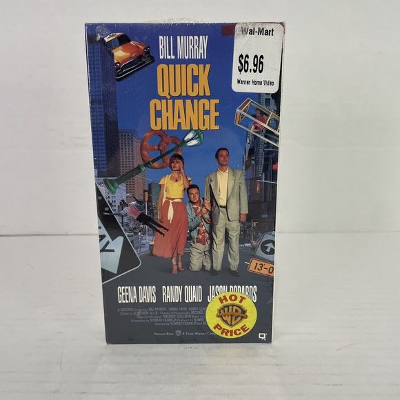 Quick Change VHS VCR Video Tape Bill Murray SEALED New - Picture 1 of 6